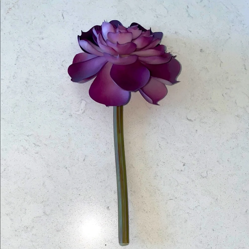Purple Succulent Flower Accent